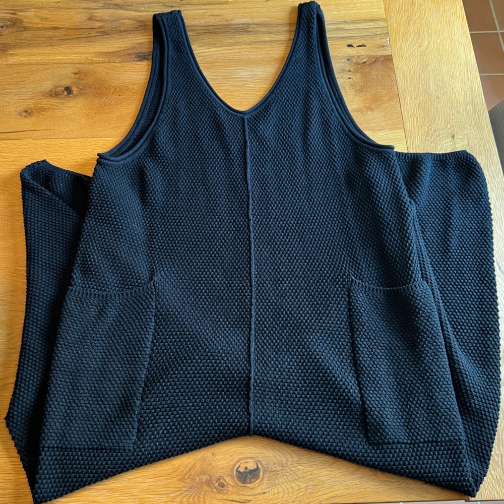 Free People Hailee Sweater Jumpsuit: Black XL